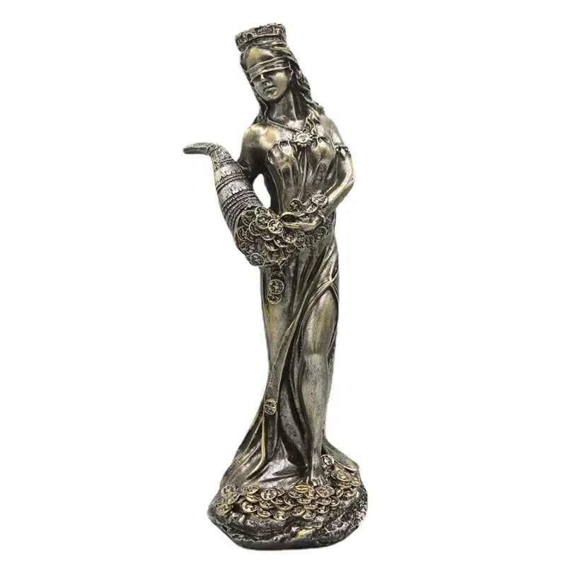 Aqumotic Greece Justitia Justice Fair Goddess Retro Craft Home Accessories Decoration European Creative Retro Cafe Sculpture