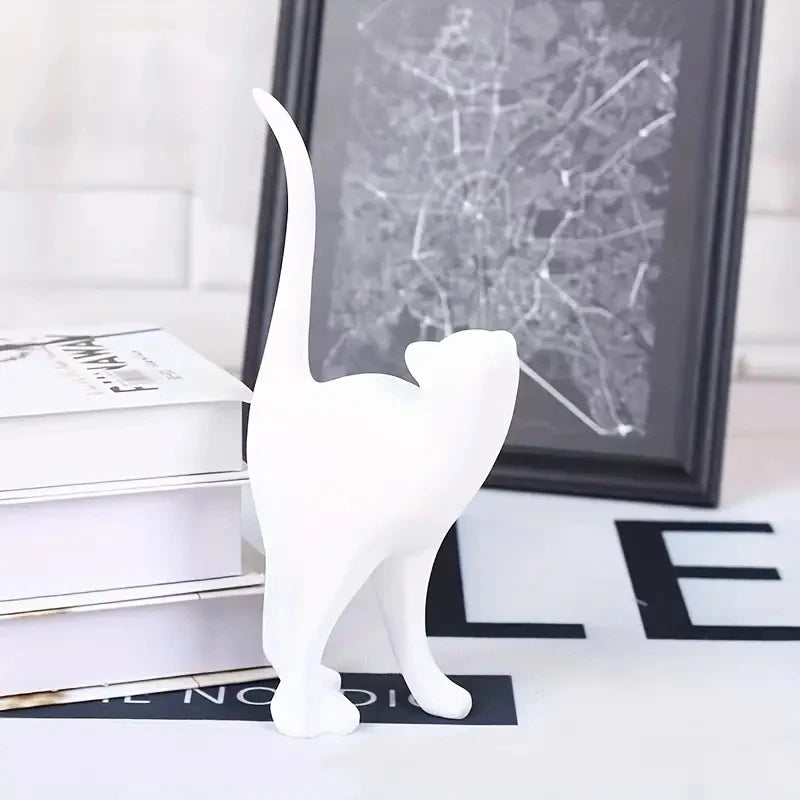 Resin Couples Cat Statues for Home Decorations Animal Figurine European Creative Wedding Gift Decorative Home Decor Sculpture